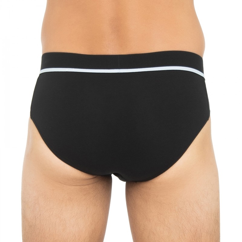 Boxerman_Herrenunterwäsche_Schiesser_3-er Set_Slips_Schwarz & Grau