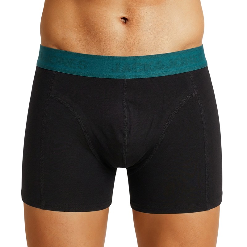 Jack & Jones 3-er Set Trunks Hellbau Hellgrau Petrol