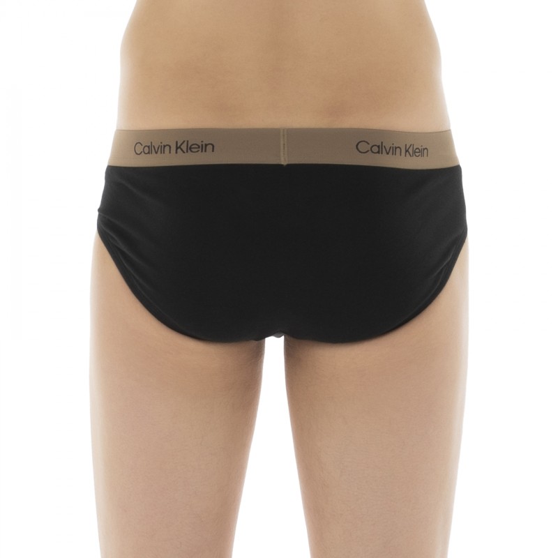 CalvinKlein_7-erSet_Slips_Schwarz_mitverschiedenfarbigemWebbund