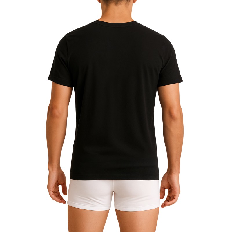 Lacoste_3-er Set_T-Shirts_Schwarz