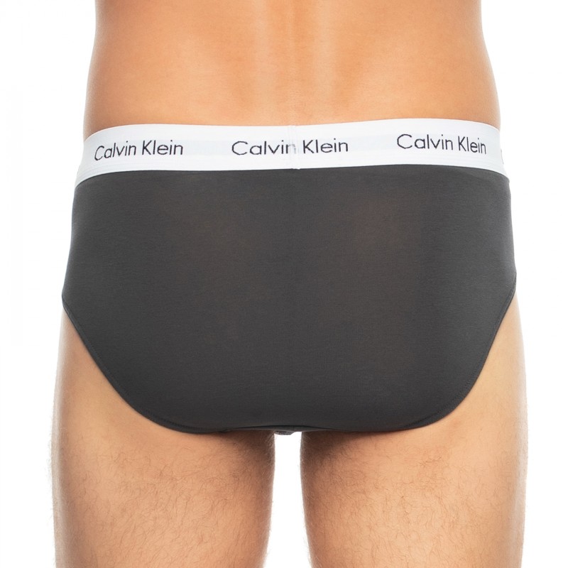 CalvinKlein_3-erSet_Slips_Schwarz,Beige&Lila