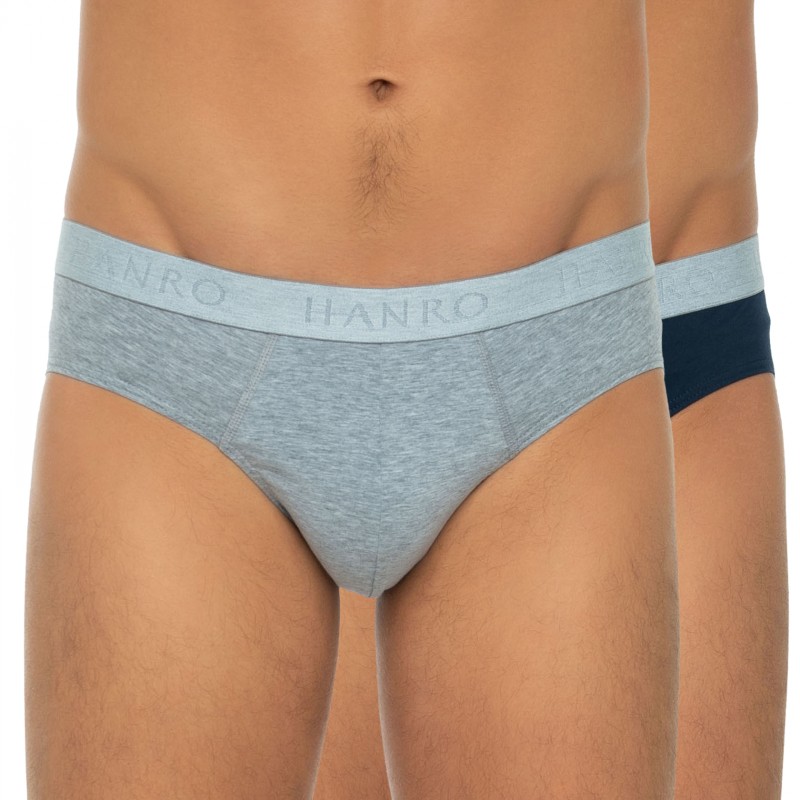 Boxerman_Herrenunterwäsche_HANRO_2-erSet_Slips_Grau&Blau