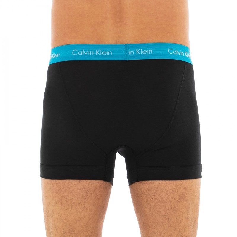 CalvinKlein_3-erSet_Trunks_Schwarz_verschiedenfarbigerWebbund