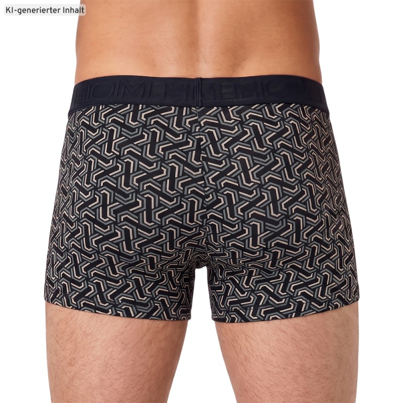 HOM_2-erSet_BoxerBriefs_Schwarz_mitMuster