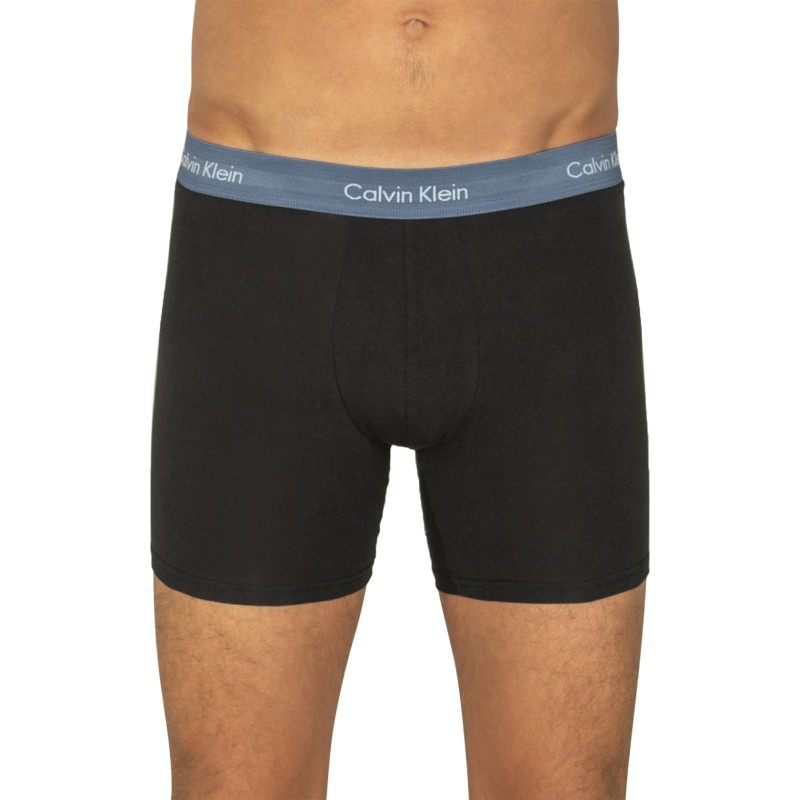 CalvinKlein_3-erSet_BoxerBriefs_Schwarz_mitverschiedenfarbigemWebbund