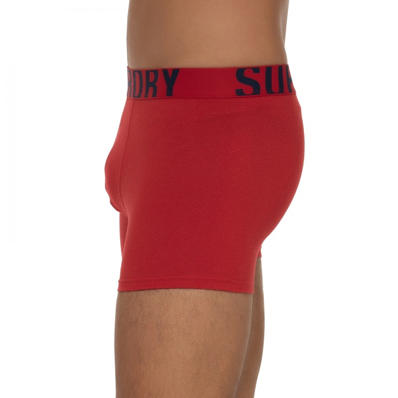 Boxerman_Herrenunterwäsche_Boxershorts_Superdry_2-er Set_Boxer Briefs_Rot & Schwarz