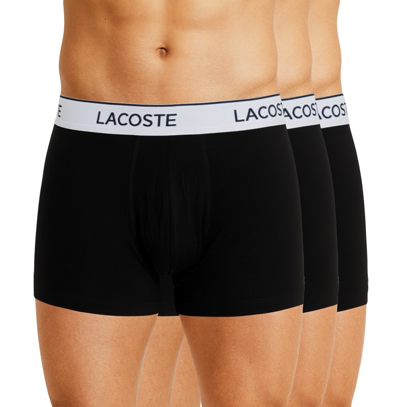 Boxerman_Herrenunterwäsche_Boxershorts_ Lacoste_3-er Set_Trunks_Schwarz