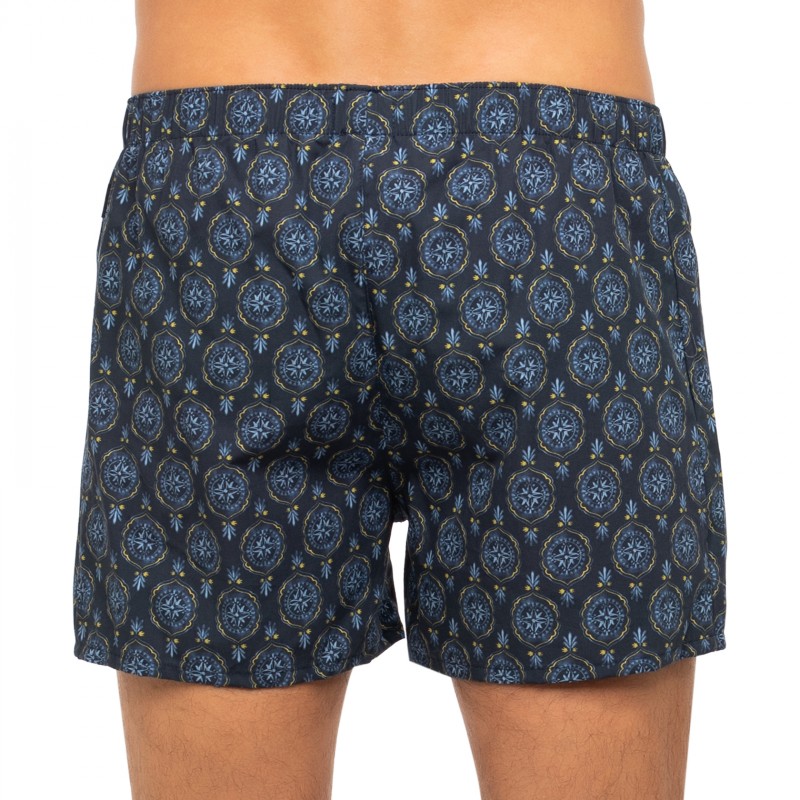 Boxerman_Herrenunterwäsche_Boxershorts_Hanro_Boxershorts_Dunkelblau_Muster