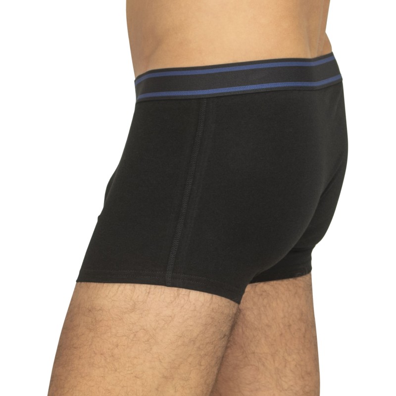 Jack & Jones 5-er Set Trunks Schwarz, Grau & Blau mit verschiedenfarbigen Webbund