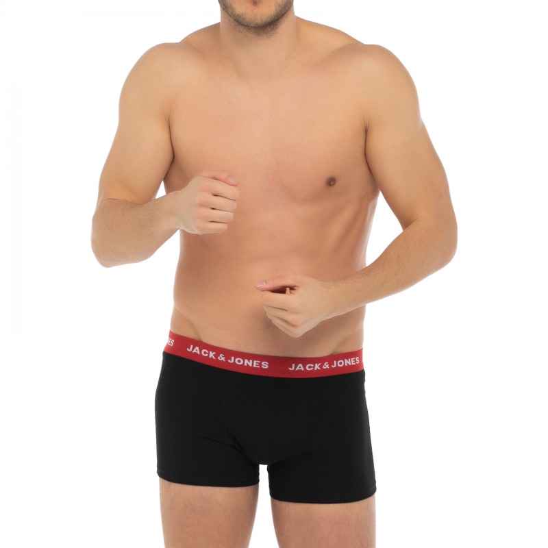 Jack&Jones_7-erSet_Trunks_Schwarz_mitverschiedenfarbigemWebbund