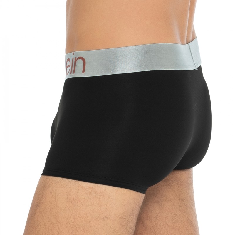 CalvinKlein_3-erSet_Trunks_Schwarz_mitsilbernenWebbund