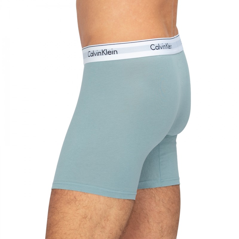 CalvinKlein_5-erSetBoxerBriefs_Türkis,Beige,Blau,Hellblau,Grau