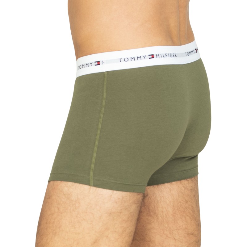 Tommy Hilfiger 3-er Set Trunks Blau, Grün & Schwarz mit Webbund