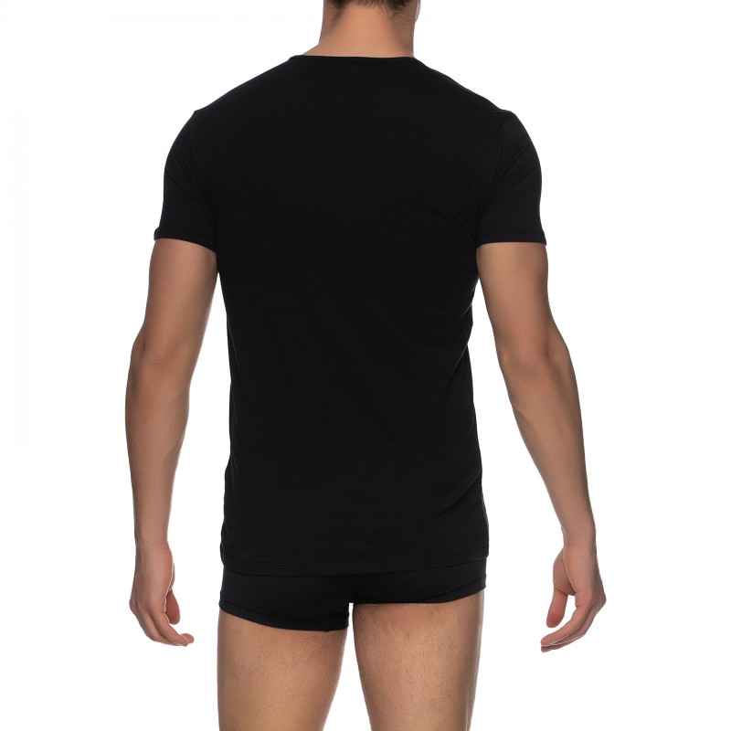 Boxerman_Herrenunterwäsche_Unterhemden_Puma_2-er Set_V-Neck_T-Shirts_Schwarz