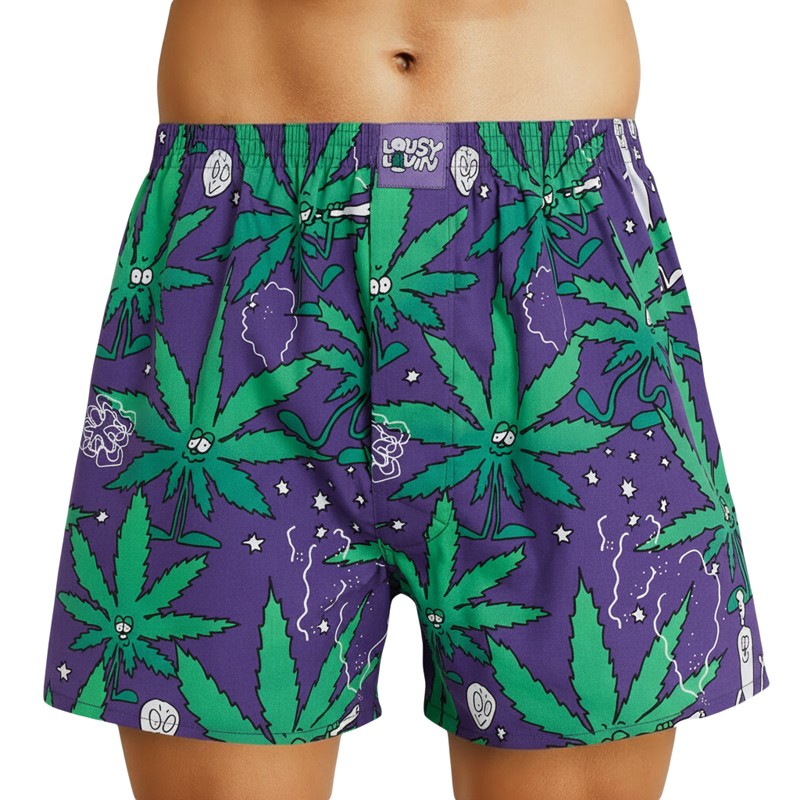 Lousy_Livin_Boxershorts_2er_Set_Alien_und_Hanfblättermotiv