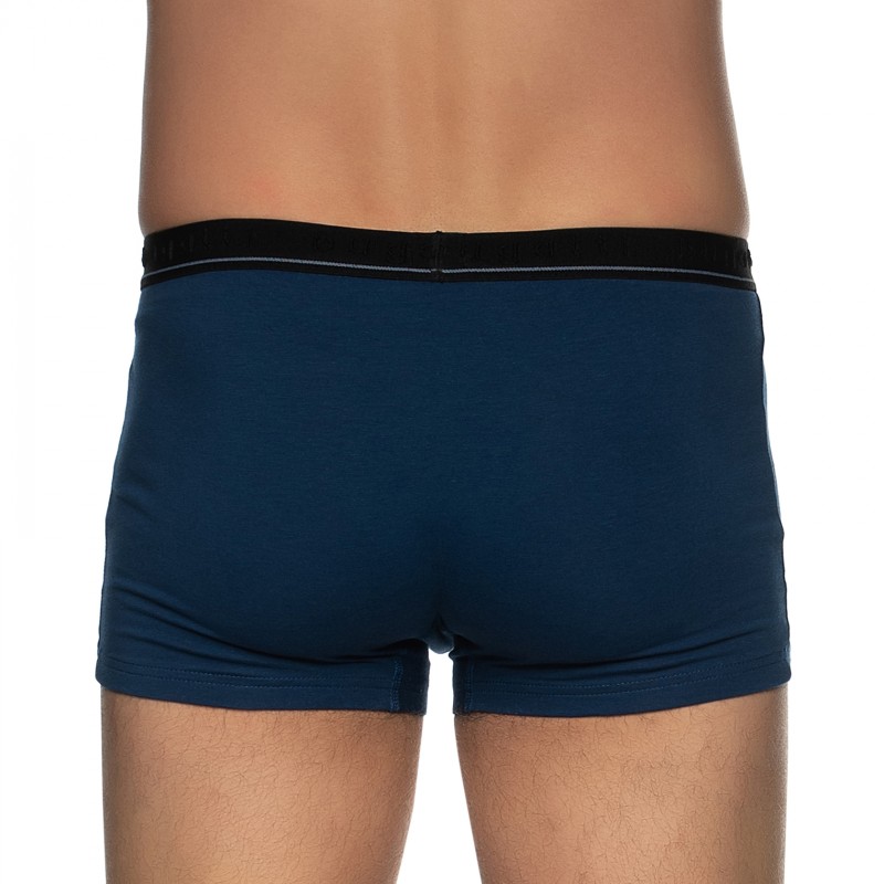 Boxerman_Herrenunterwäsche_Boxershorts_Bugatti_2-er Set_Trunks_Blau Grau