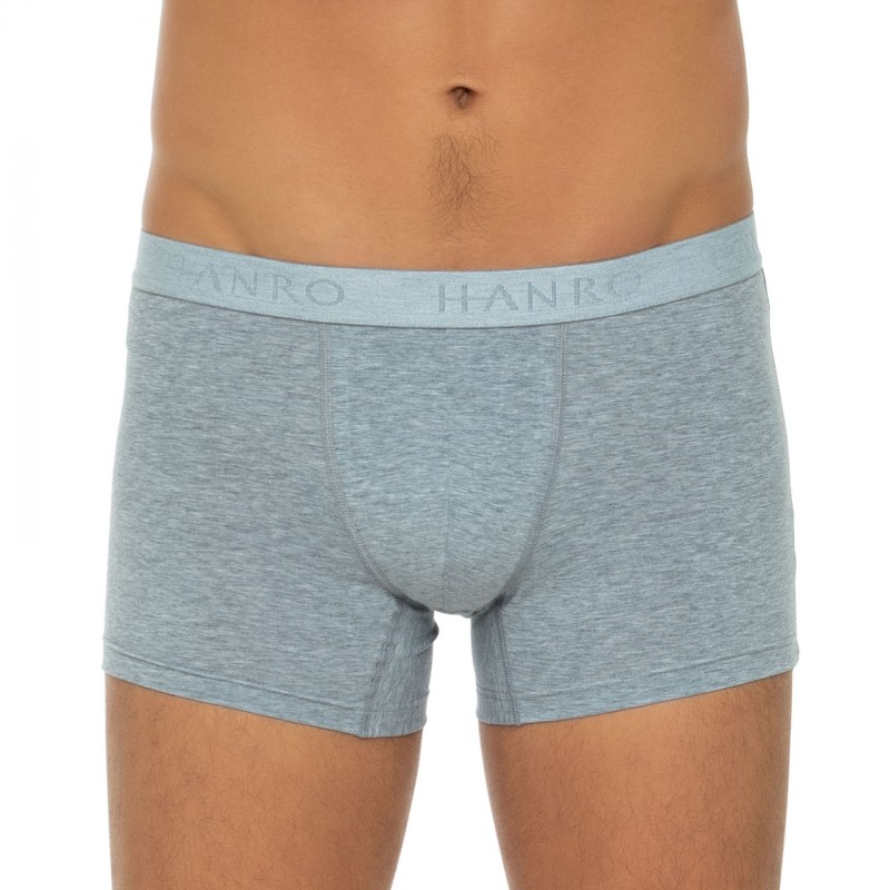 Boxerman_Herrenunterwäsche_Retroshorts_Boxershorts_Hanro_2-er Set_Trunks_Grau