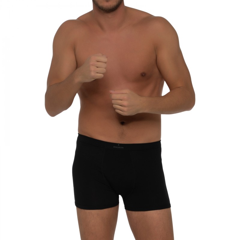 Boxerman_Boxershorts_Herrenunterwäsche_Ragman_2-er Set_Shorts_Schwarz