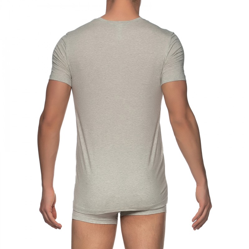 Boxerman_Herrenunterwäsche_Unterhemd_HANRO_T-Shirt_Grau