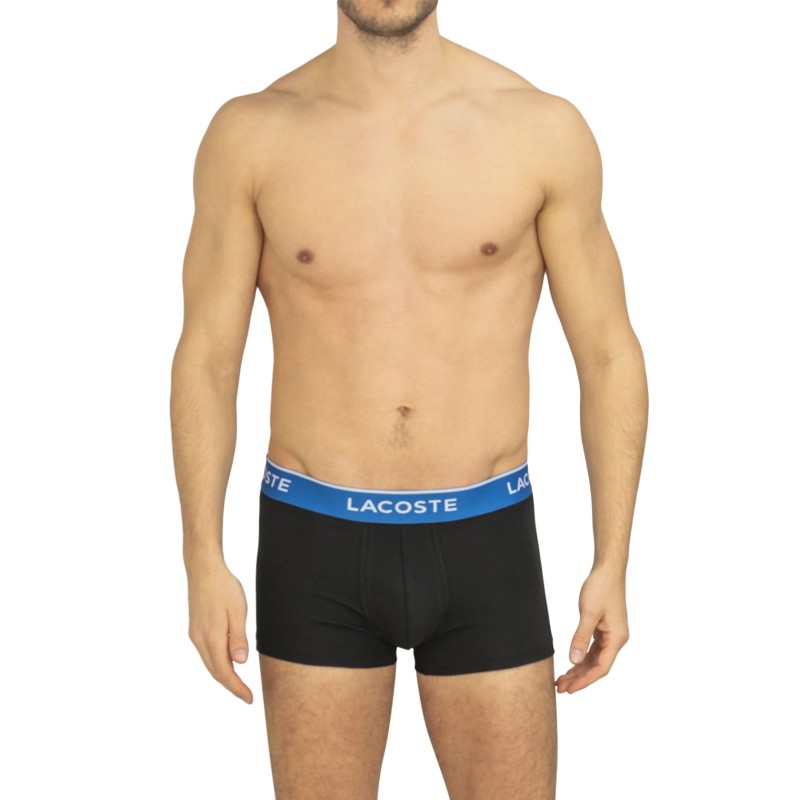 Lacoste_3-erSet_Trunks_Schwarz_mitverschiedenfarbigemWebbund