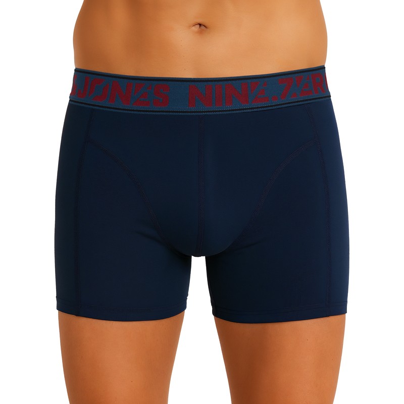 Jack & Jones 7-er Set Trunks Schwarz/Hellgrau mit verschiedenfarbigem Webbund