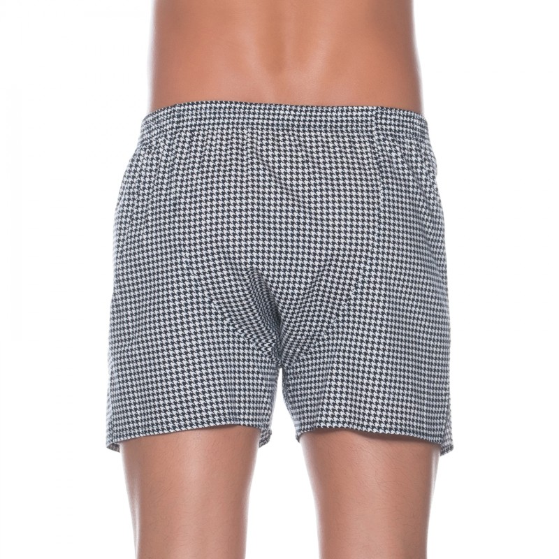 D.E.A.LInternational_Boxershorts_Schwarz&Weiß_mitHahnentritt-Muster
