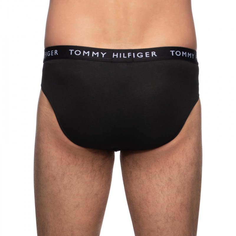 Boxerman_Herrenunterwäsche_Tommy Hilfiger_3-er Set_Slips_Schwarz Grau & Weiß
