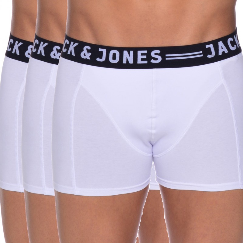 Jack & Jones 3-er Set Weiss mit Logo-Bund