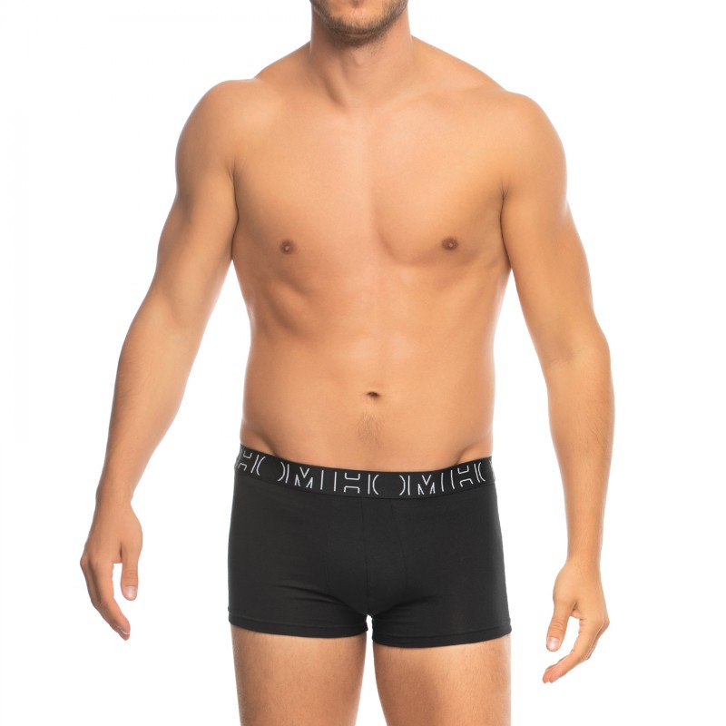 HOM 2-er Set Boxer Briefs Schwarz mit All-Over Print