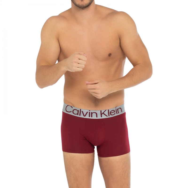 CalvinKlein_3-erSet_Trunks_Schwarz,Grau&Rot