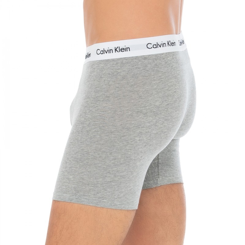 CalvinKlein_3-erSet_BoxerBriefs_Grau,Weiß&Blau