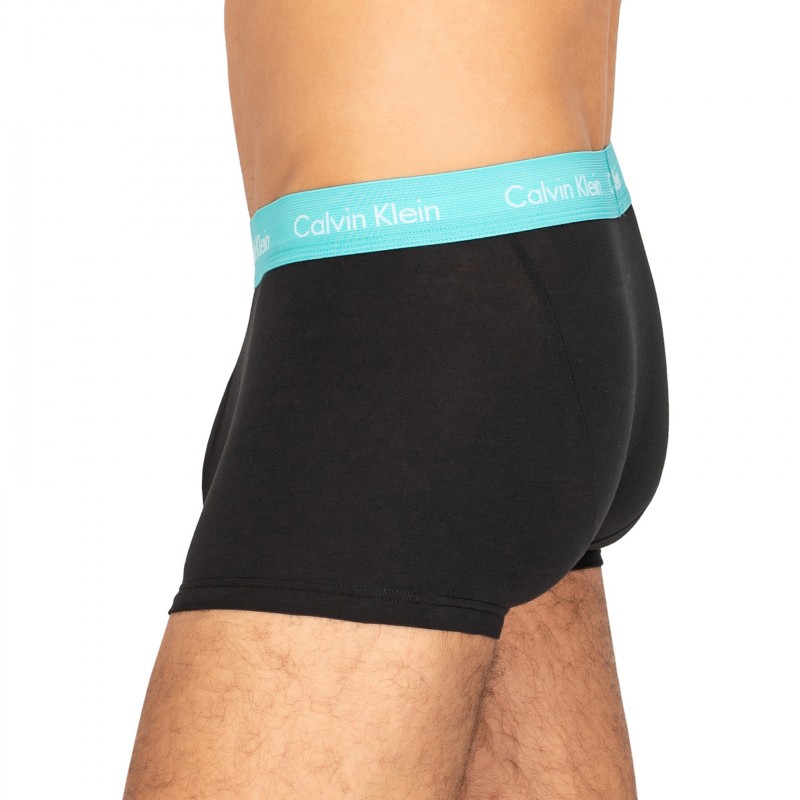 CalvinKlein_3erSet_LowRiseTrunks_Schwarz_mitverschiedenfarbigemWebbund