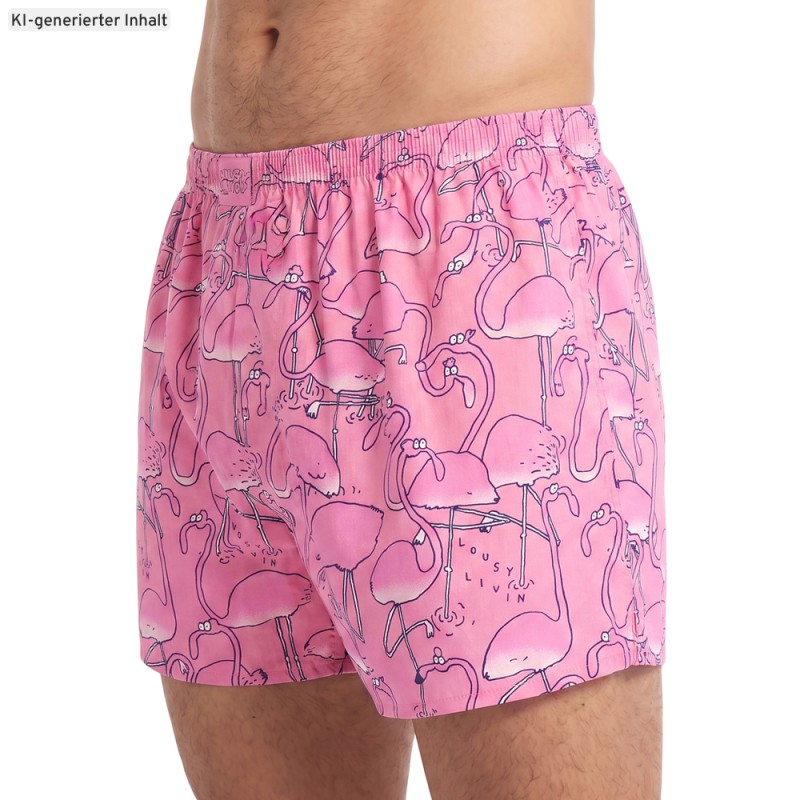 LousyLivin_3-erSet_Boxershorts_Flamingo