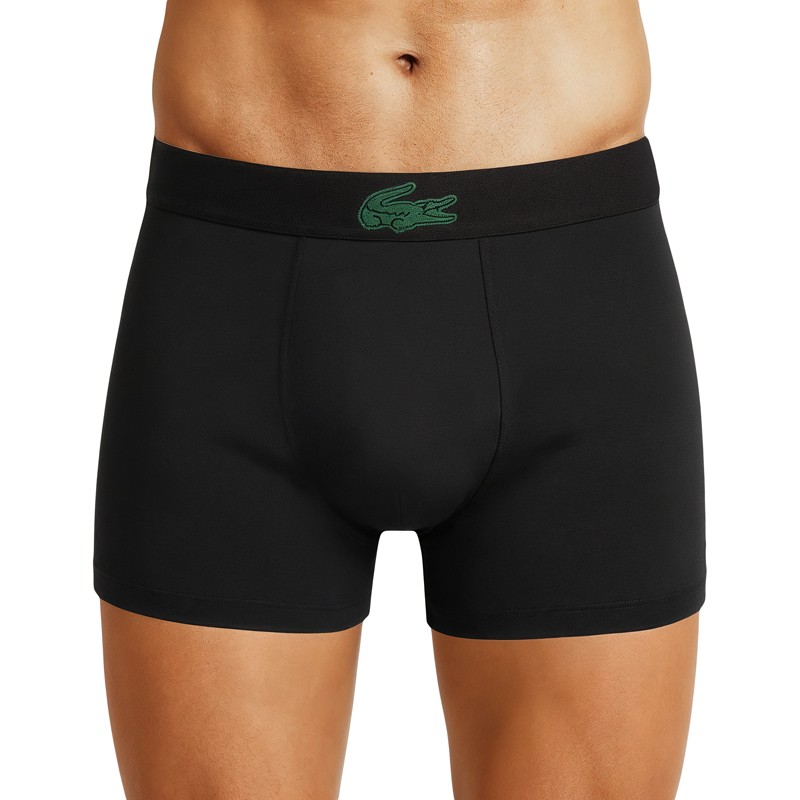 Lacoste 3-er Set Trunks Schwarz mit Krokodil-Logo