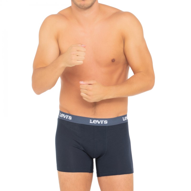 Levi's_3-er Set_Boxer Briefs_Dunkelblau & Blau