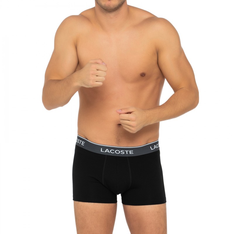 Lacoste_3-erSet_Trunks_Schwarz_mitverschiedenfarbigemWebbund
