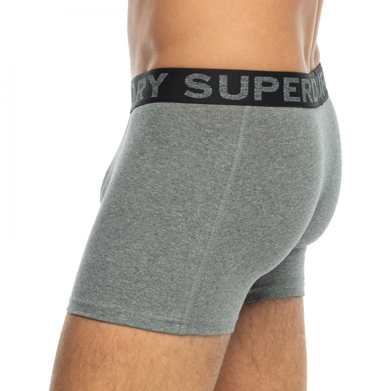 Superdry_3-erSet_BoxerBriefs_Schwarz,Orange&Grau