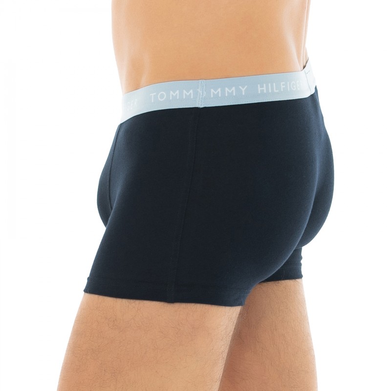 TommyHilfiger_3-erSet_Trunks_Dunkelblau_mitverschiedenfarbigemWebbund