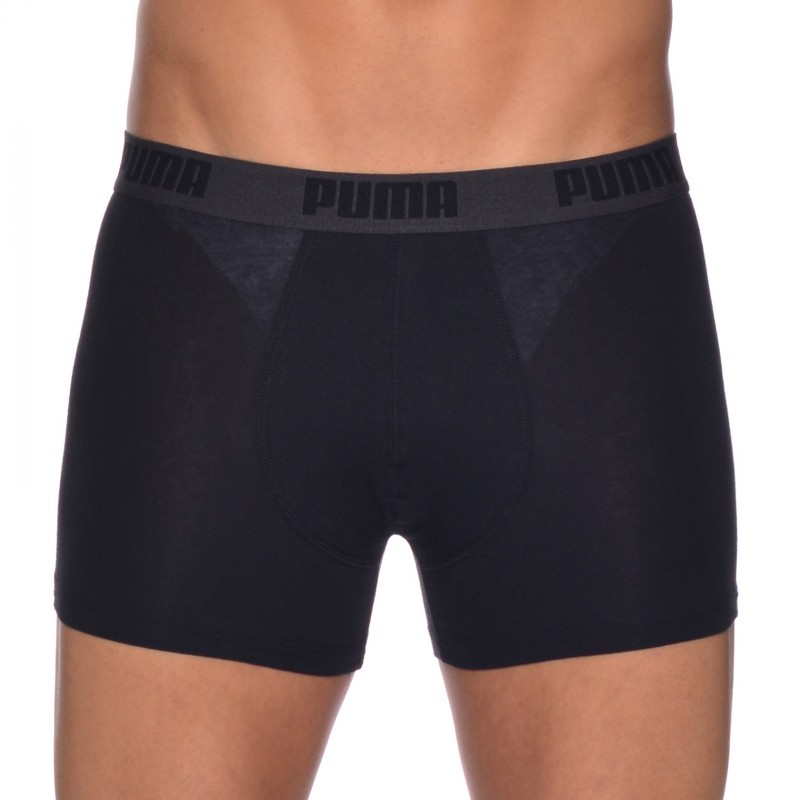 Puma 2-er Set Basic Boxer Schwarz
