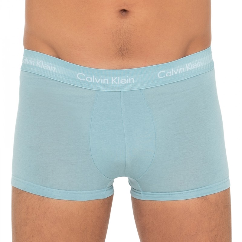 Calvin Klein_3-er Set_Low Rise Trunks_Grün Türkis & Grau
