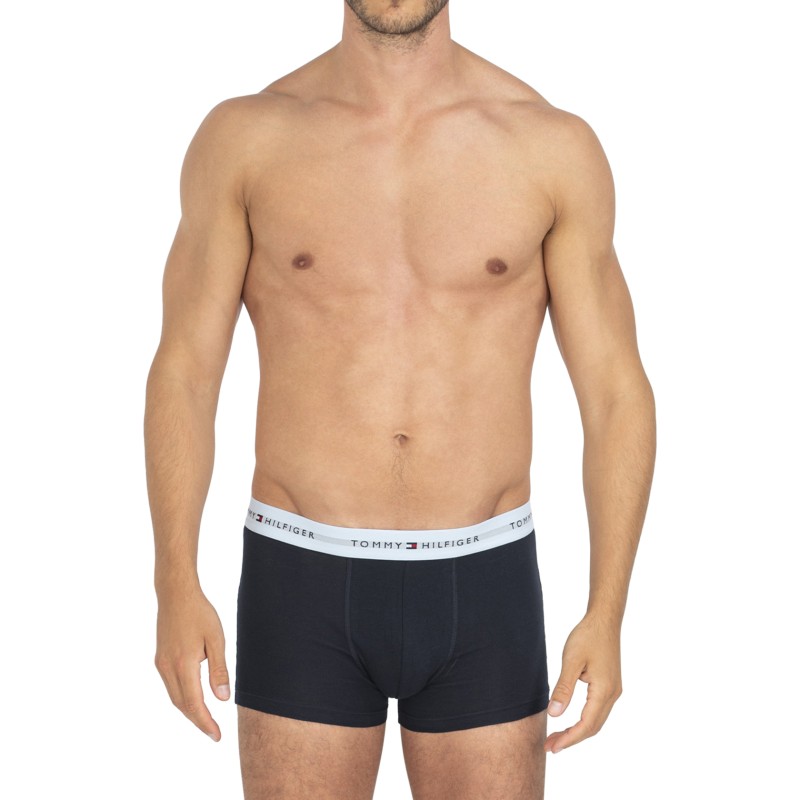 TommyHilfiger_3-erSet_Trunks_Blau_mitverschiedenfarbigemWebbund