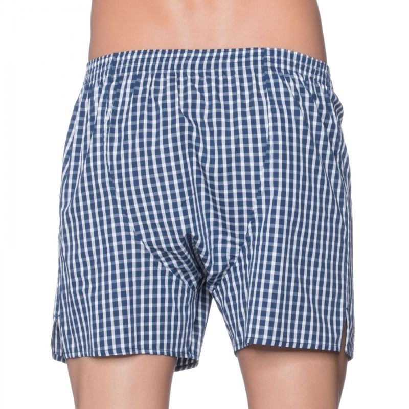 D.E.A.L International_Boxershorts_Blau Weiß kariert
