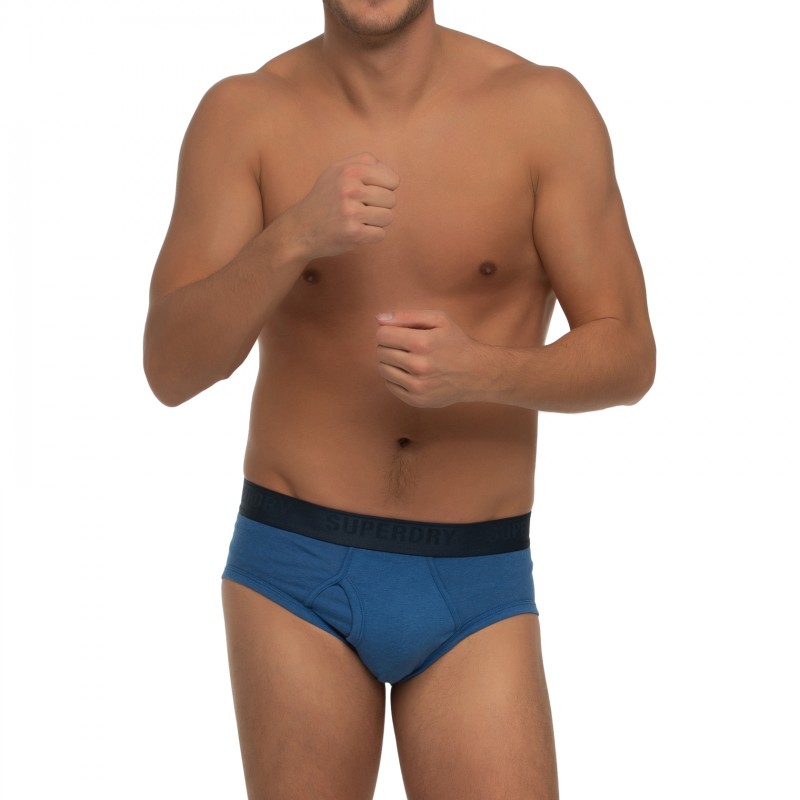 Boxerman_Herrenunterwäsche_Superdry_3-er Set_Slips_Blau