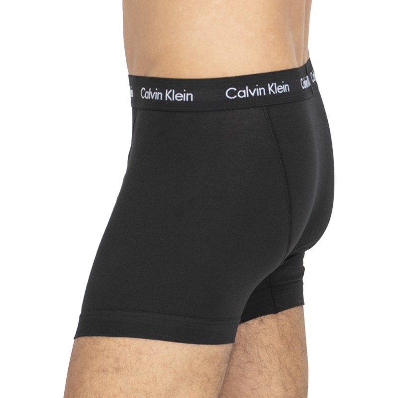 CalvinKlein_3-erSet_Trunks_Schwarz_verschiedenfarbigerWebbund