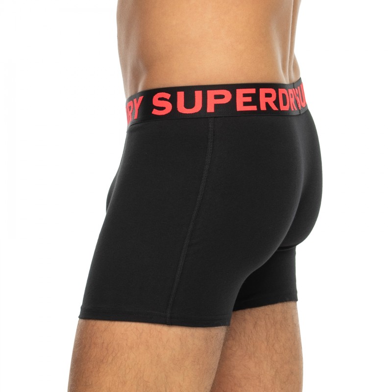 Superdry_2-erSet_BoxerBriefs_Schwarz,Pink&Blau