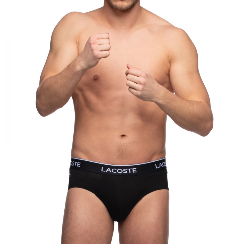 Boxerman_Herrenunterwäsche_Lacoste_3-er Set_Slips_Schwarz