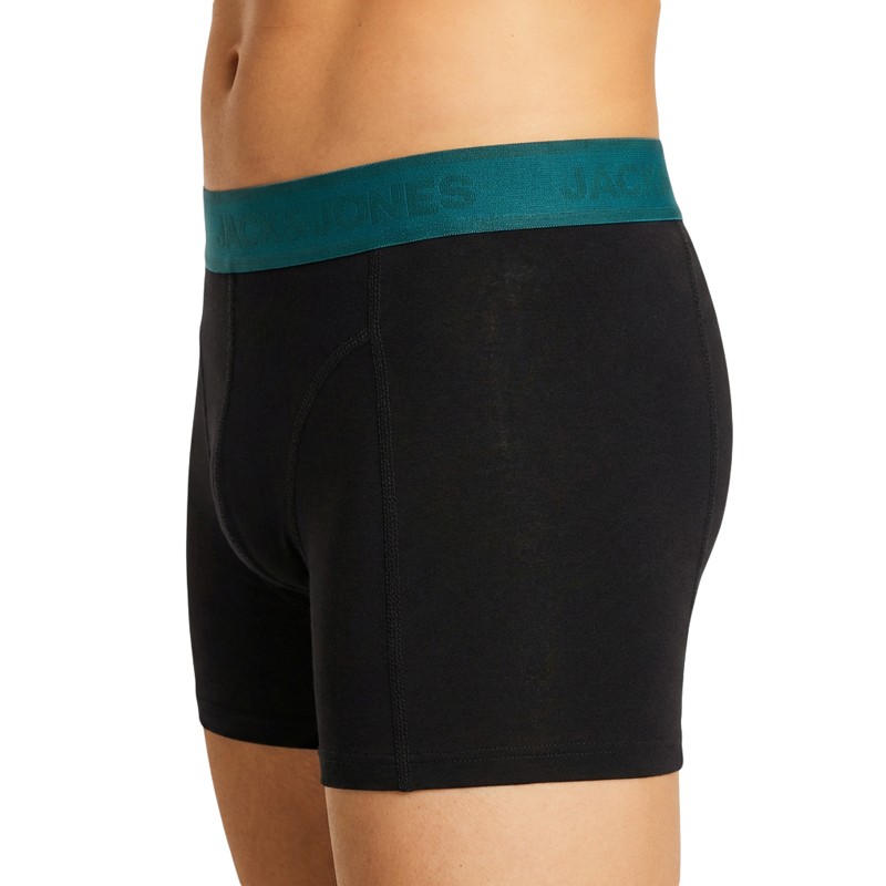 Jack & Jones 3-er Set Trunks Hellbau Hellgrau Petrol