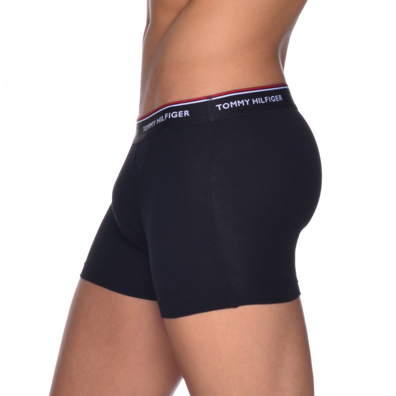 Tommy Hilfiger 3-er Stretch Trunks Weiß, Grau, Schwarz