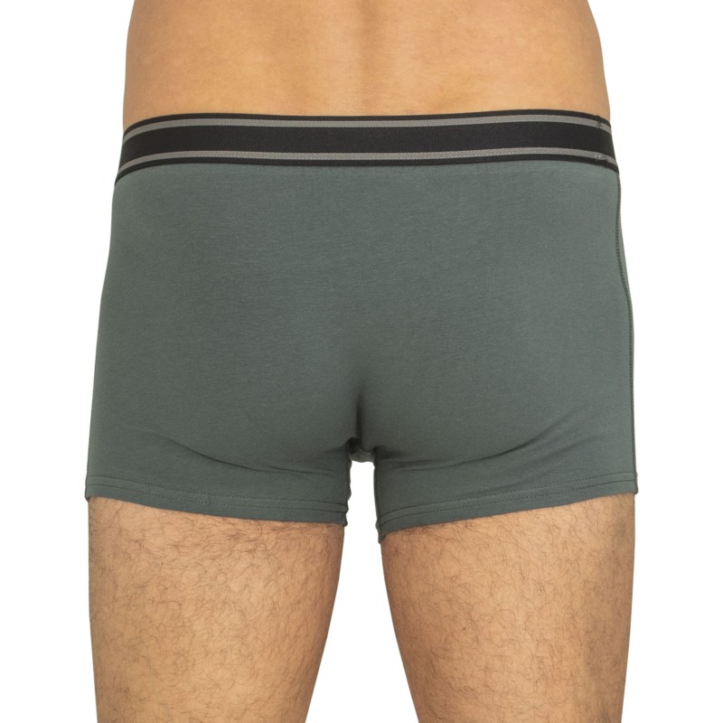 Jack & Jones 5-er Set Trunks Schwarz, Grau & Blau mit verschiedenfarbigen Webbund