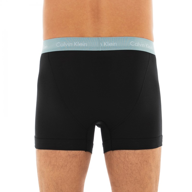 CalvinKlein_3-erSet_Trunks_Schwarz_verschiedenfarbigerWebbund